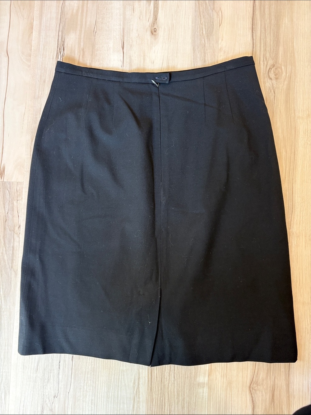 Lands' End Black Pencil Skirt - Classic Workwear - Picture 3 of 5